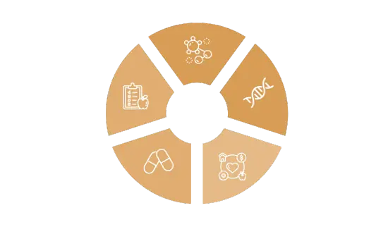 Abordagem médica integrativa: inclui ajustes
                                no estilo de vida, plano alimentar adequado, suplementação individualizada,
                                reposição hormonal segura, controle de doenças crônicas, manejo da
                                inflamação e do estresse oxidativo, melhora da qualidade do sono, redução do
                                estresse, emagrecimento e hipertrofia